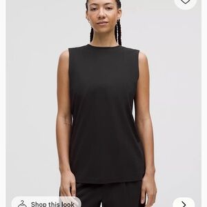 lululemon athletica Black Muscle Tee